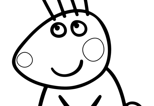 rebeccaconiglietta amica di peppa Pig disegno da colorare gratis